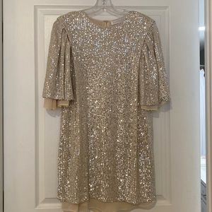 Endless Rose Sequin Gold Dress
